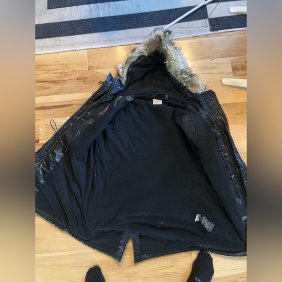 SAM waxed canvas parka with real fur - Picture 2 of 9